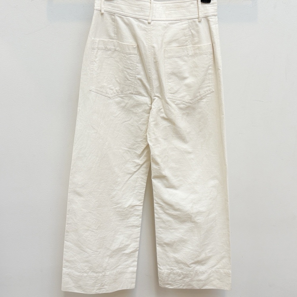 Apiece Apart Off-White Wide Leg High-Rise Pants - Picture 4 of 8